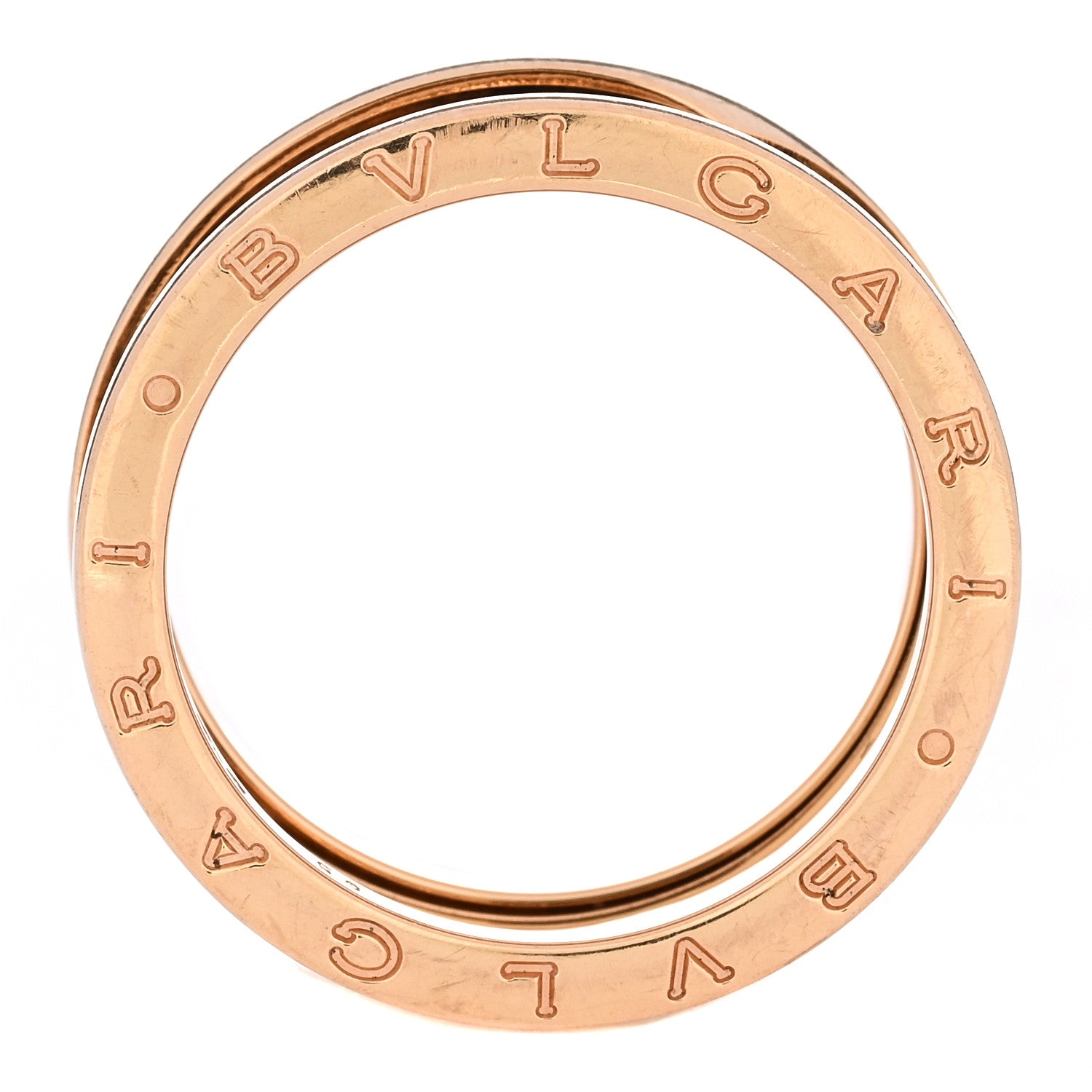 Bulgari 18K Rose Gold B.Zero1 Three-Band Ring 65 11 7 of 7