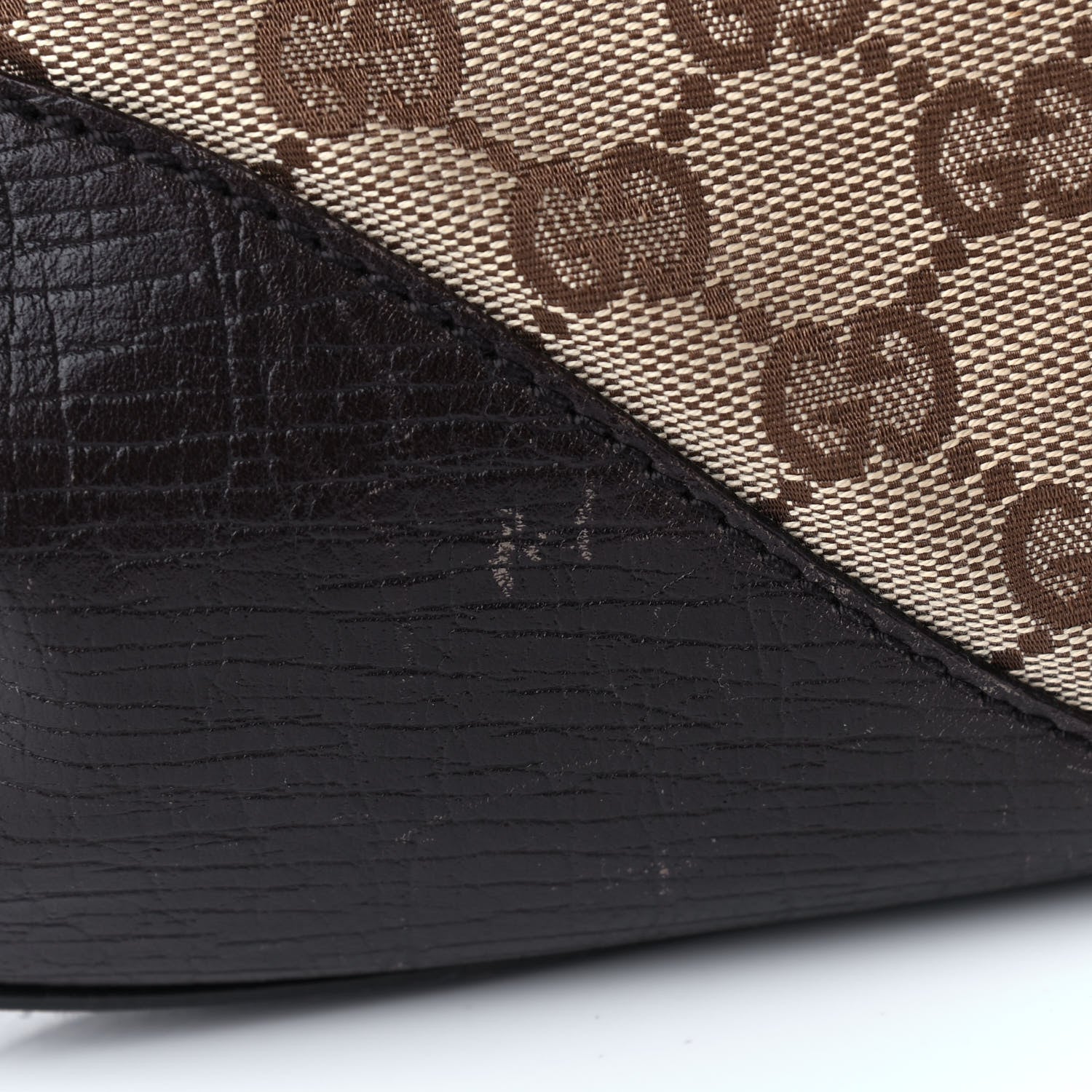 Gucci Monogram Hasler Hobo Dark Brown 14 of 17
