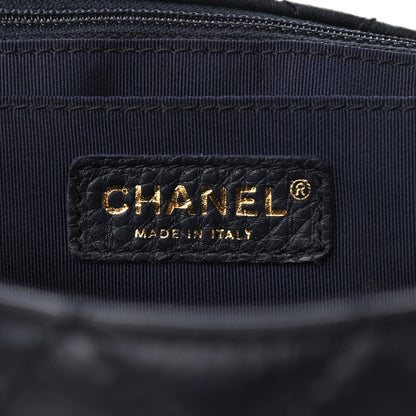 Chanel Calfskin Quilted Small XXL Travel Flap Bag Navy 6 of 10