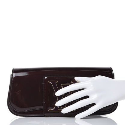 Louis Vuitton Patent Sobe Clutch Amarante 2 of 7