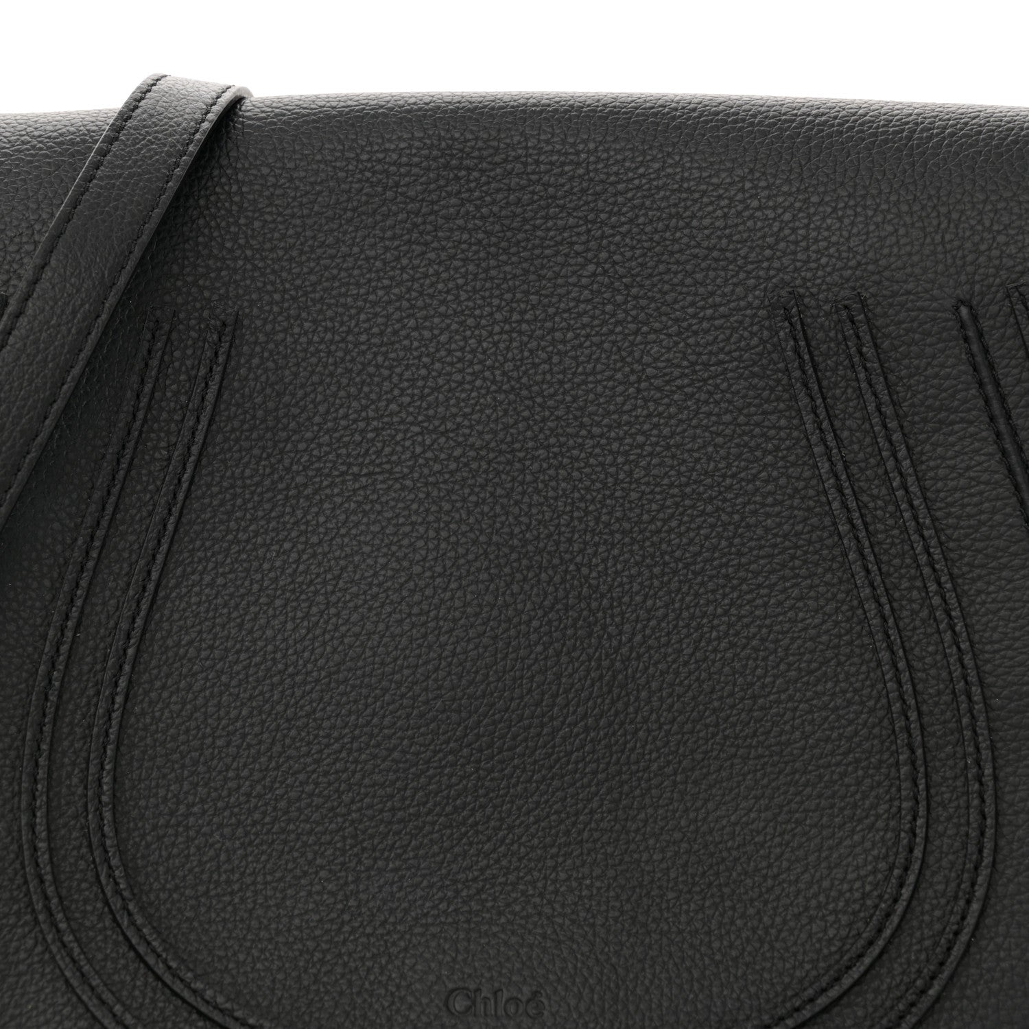 Chloe Calfskin Medium Marcie Round Crossbody Bag Black 10 of 17