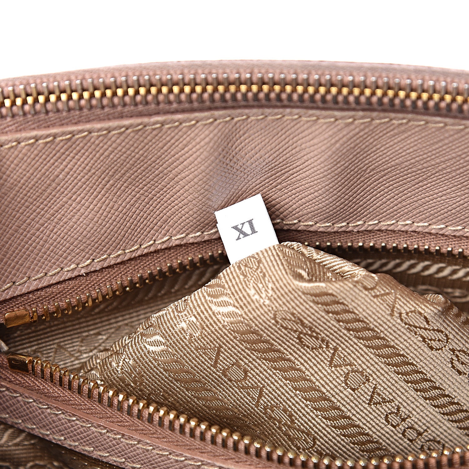 Prada Saffiano Small Galleria Double Zip Tote Cammeo 8 of 13