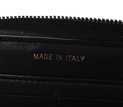 Chanel Calfskin Chevron Zip Around Boy Wallet Black 7 of 8