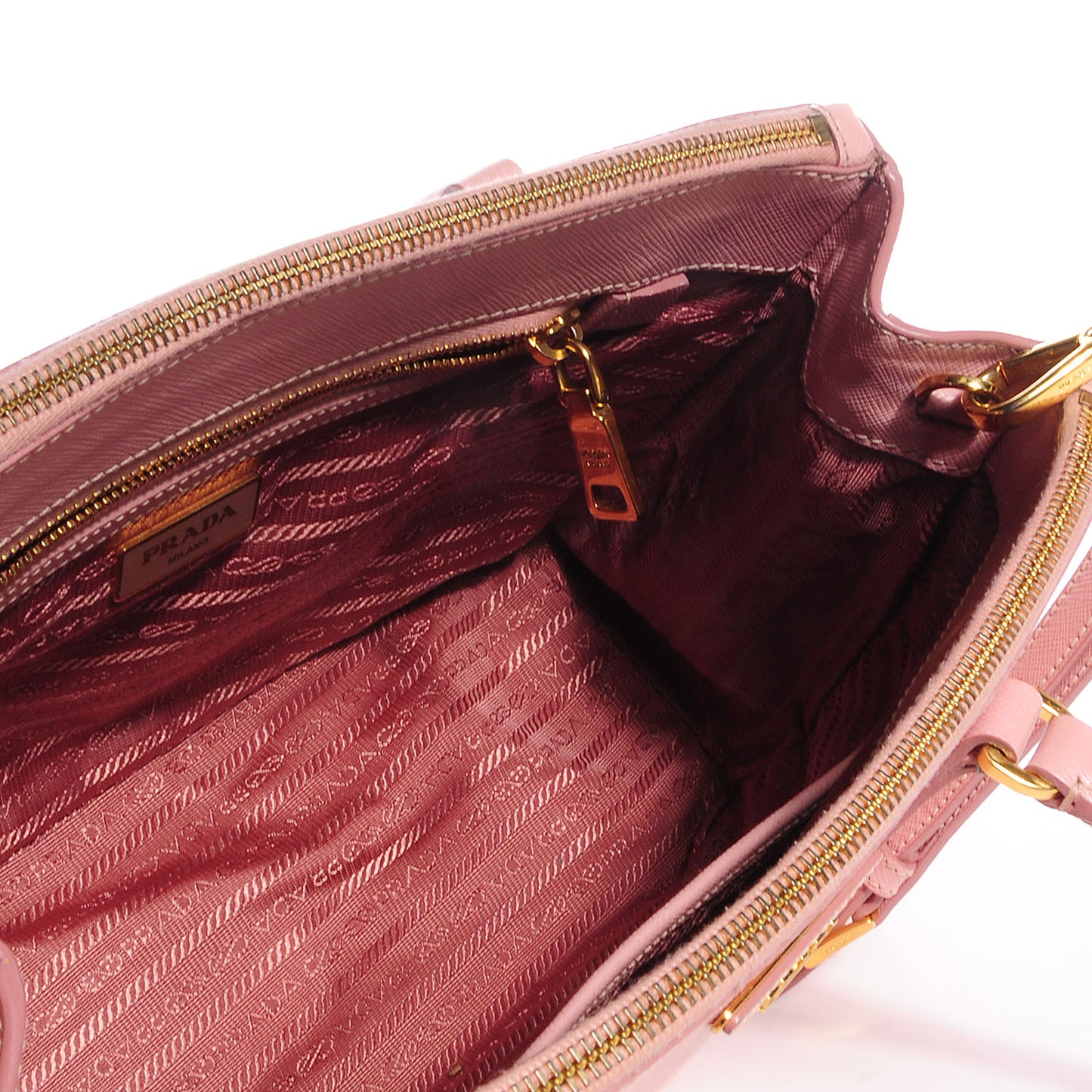 Saffiano Lux Small Double Zip Tote Orchidea