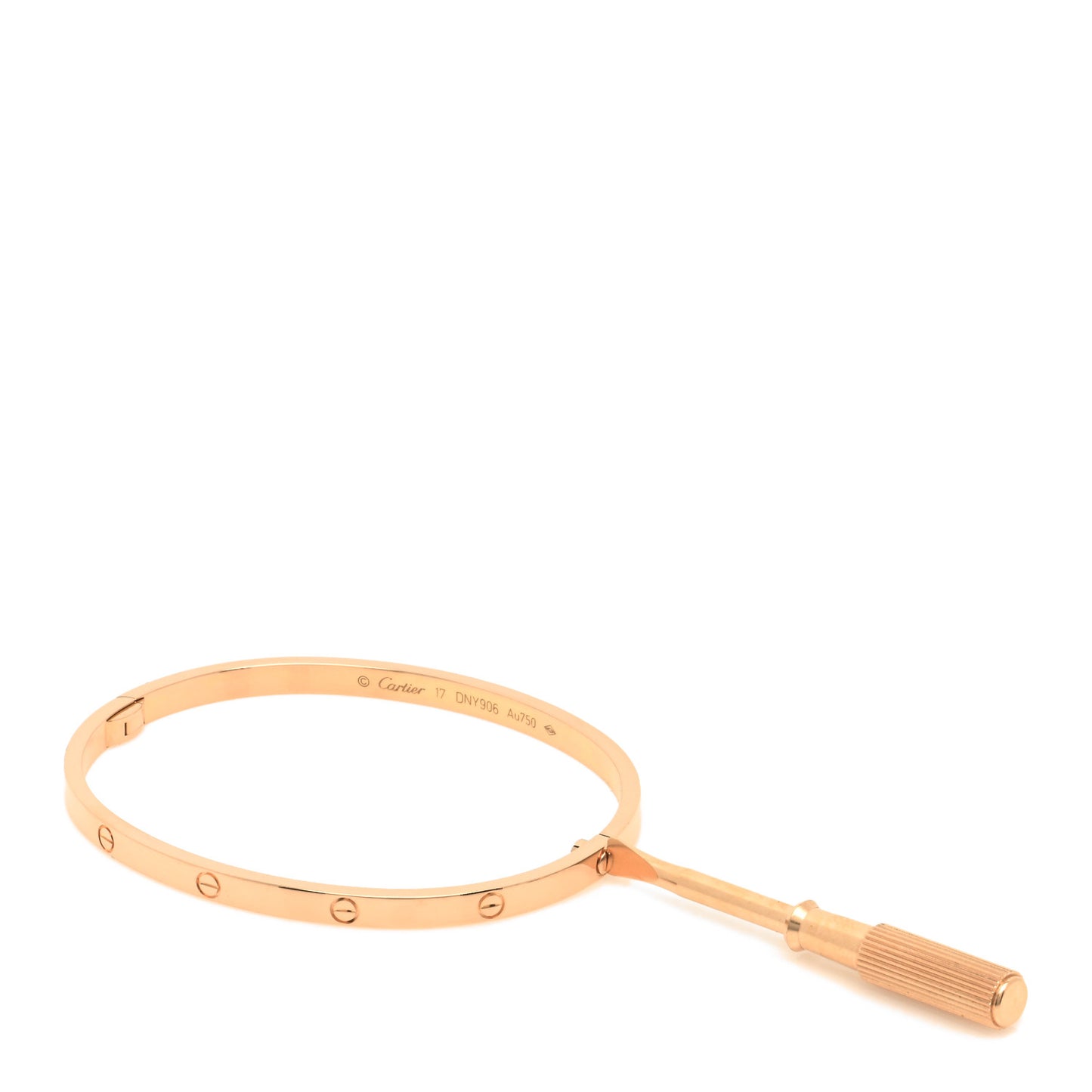 18K Pink Gold Small LOVE Bracelet 17
