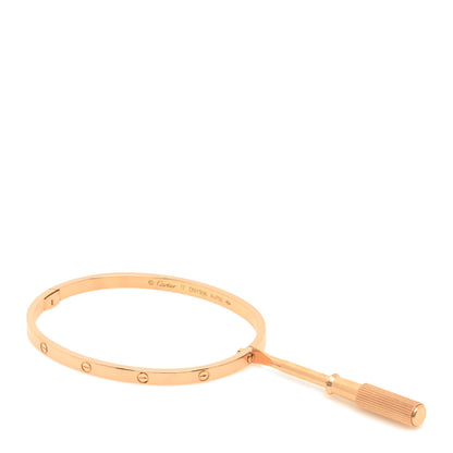 Cartier 18K Pink Gold Small LOVE Bracelet 17 4 of 4