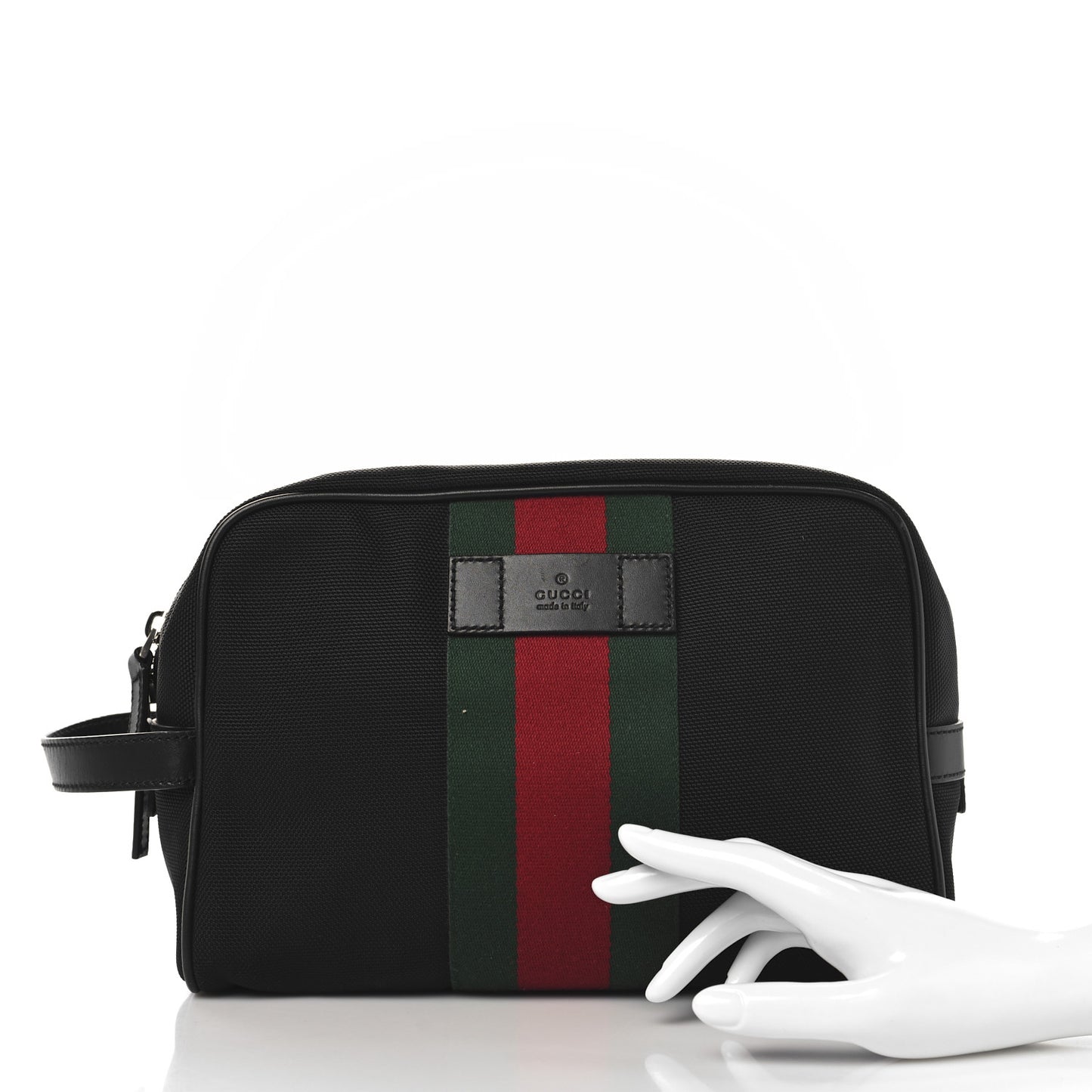 Techno Canvas Web Toiletry Case Black