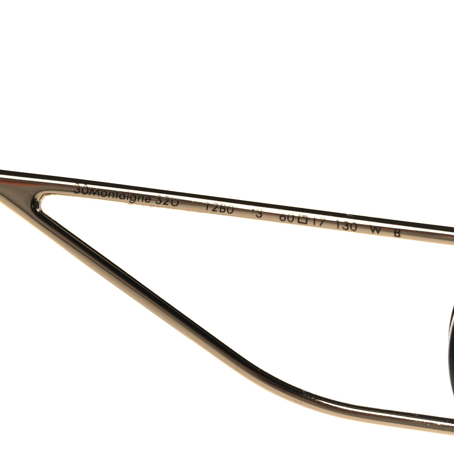 Christian Dior Rectangular 30 Montaigne 1 Sunglasses Black Gold 6 of 7