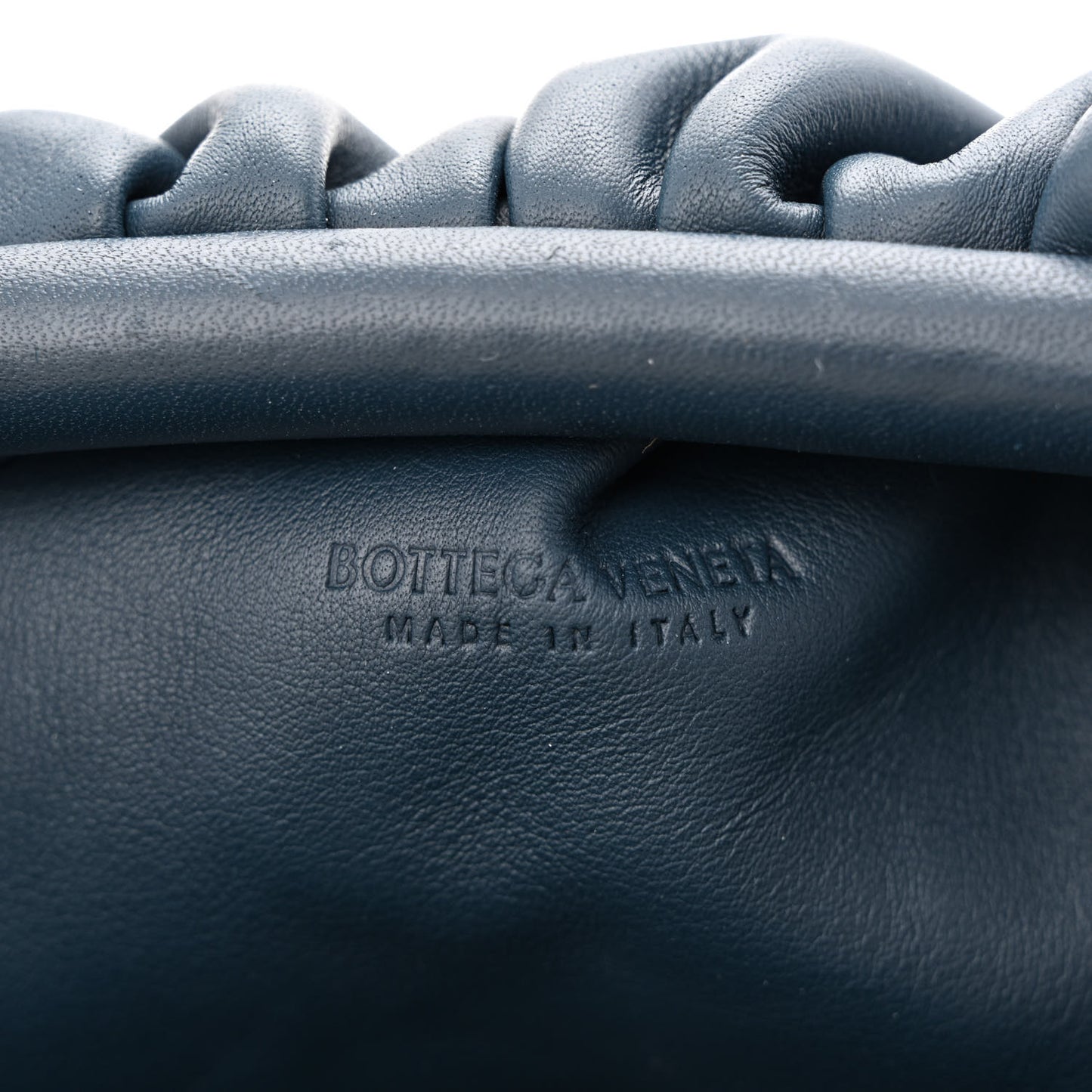 Butter Calfskin The Mini Pouch Deep Blue