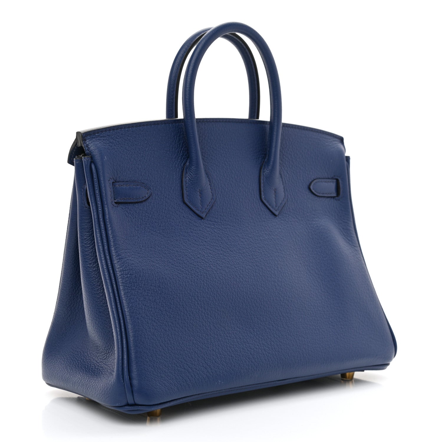 Hermes Taurillon Novillo Verso Birkin 25 Bleu Saphir Gris Mouette 3 of 11
