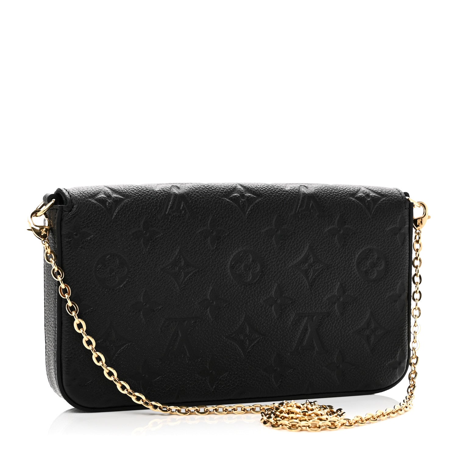 Louis Vuitton Empreinte Pochette Felicie Chain Wallet Black 3 of 10