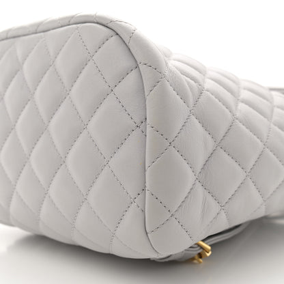 Chanel Calfskin Quilted Small Urban Spirit Backpack Grey 10 of 13