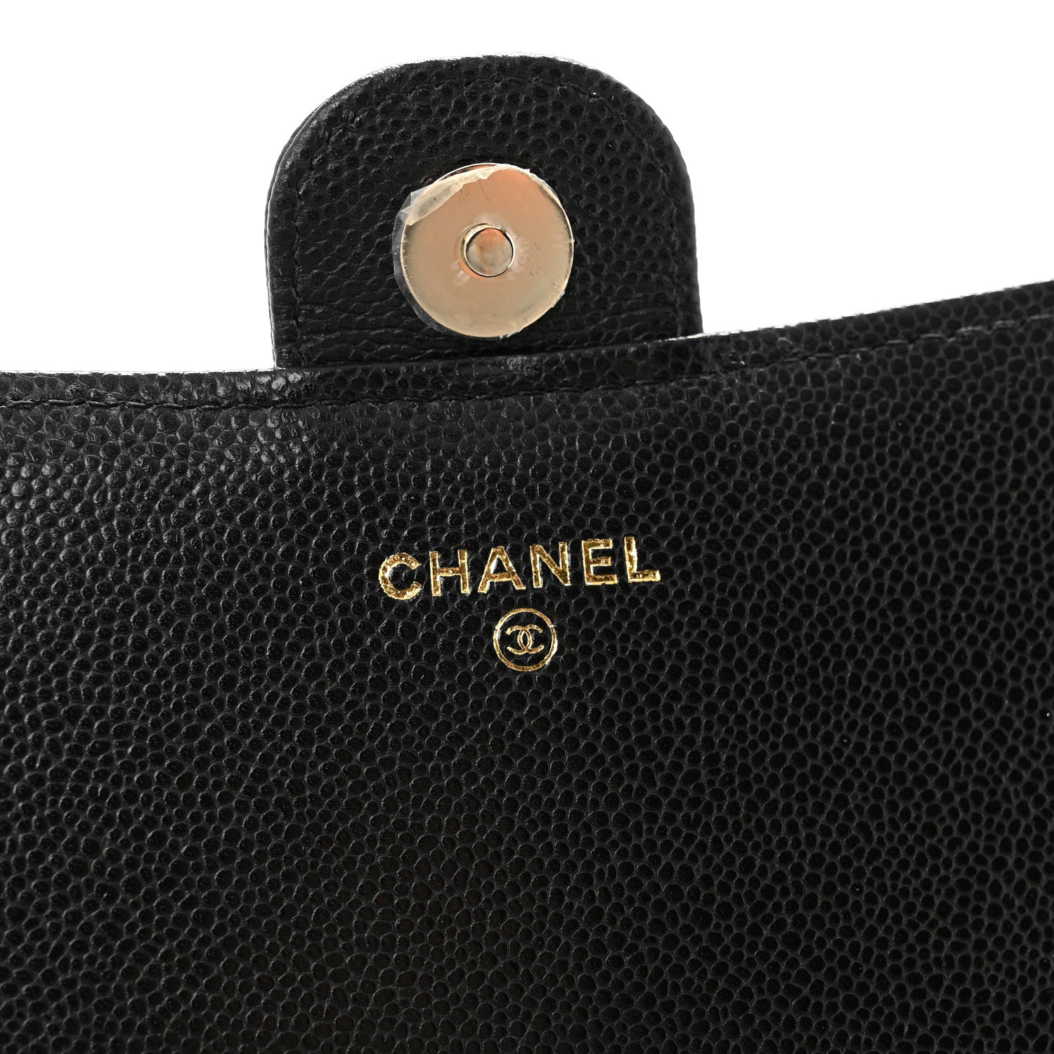 Chanel Caviar Quilted Phone Holder Wallet on Removable Chain Black 6 of 13