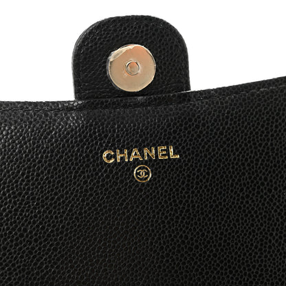 Chanel Caviar Quilted Phone Holder Wallet on Removable Chain Black 6 of 13
