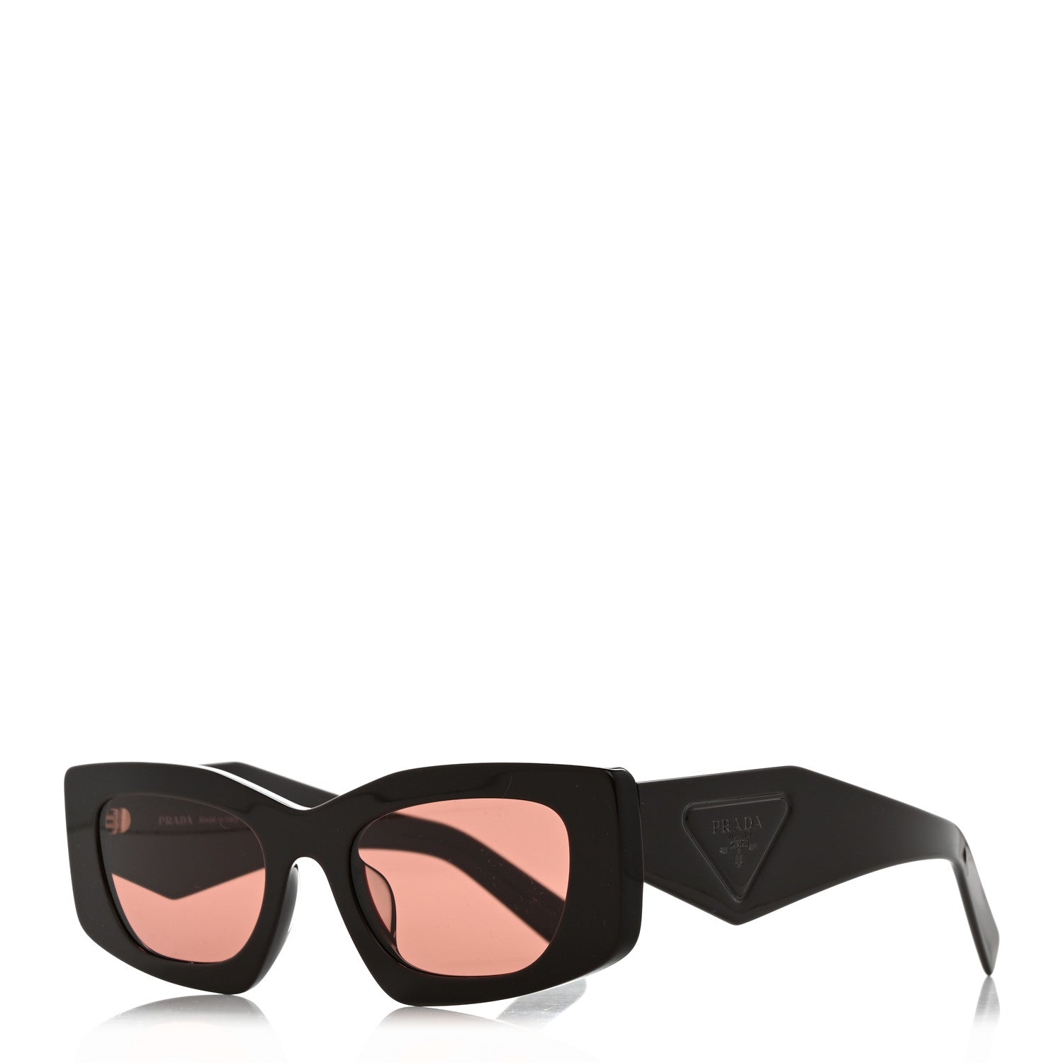 Prada Acetate Sunglasses SPR D03 Dark Brown 1 of 8