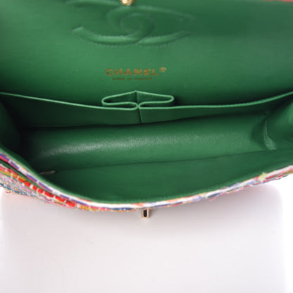 Chanel Tweed Quilted Medium Double Flap Multicolor 5 of 12