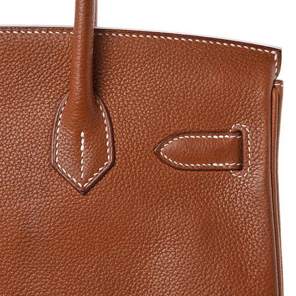 Hermes Natural Barenia Faubourg Birkin 30 Fauve 21 of 34