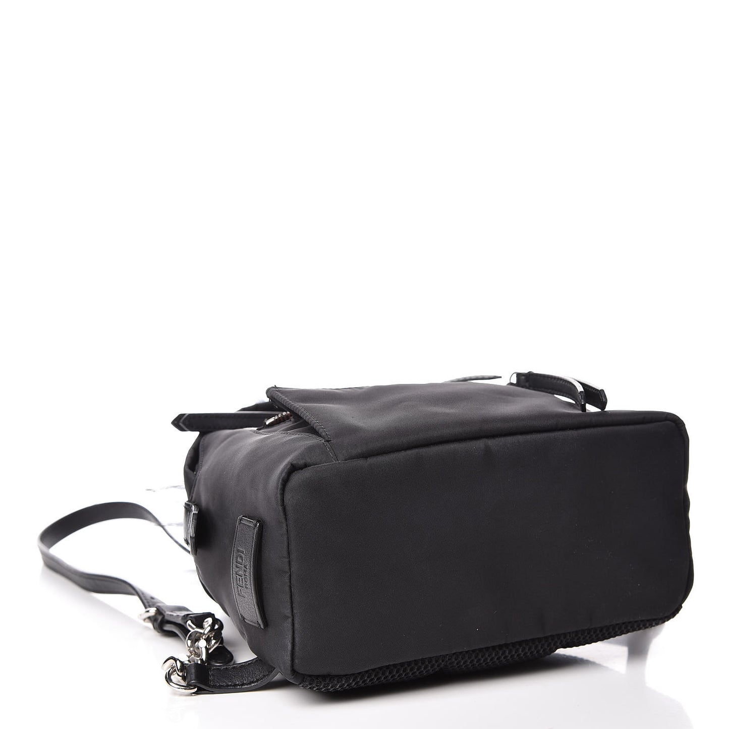 Nylon Vitello Fox Goat Fur Monster Eyes Mini Backpack Black Multicolor Sky