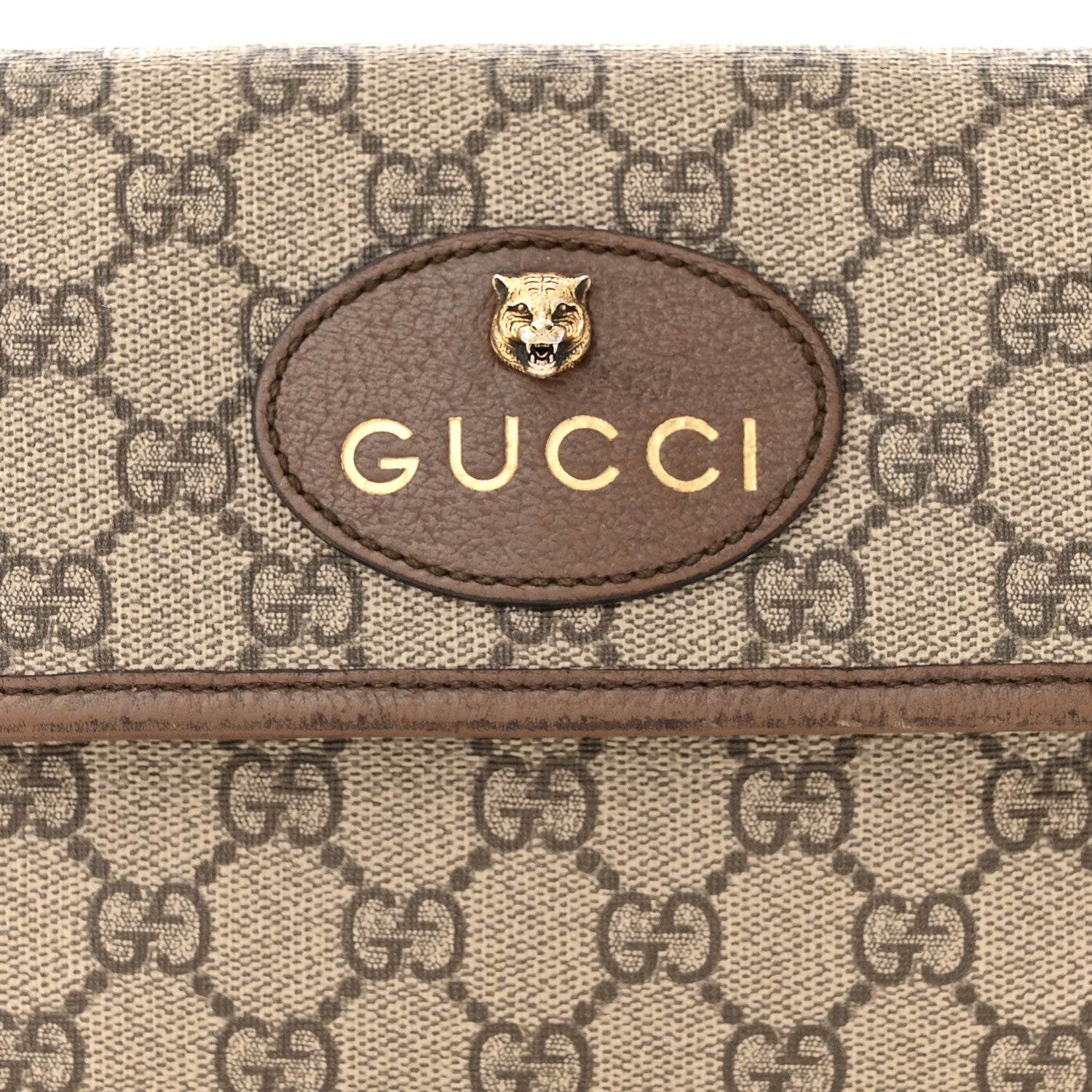 Gucci GG Supreme Monogram Neo Vintage Web Belt Bag Brown 8 of 11