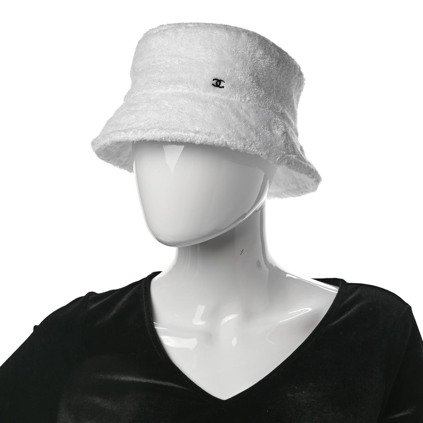 Terry Cloth CC Bucket Hat S White