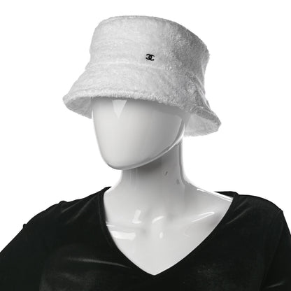 Chanel Terry Cloth CC Bucket Hat S White 2 of 8