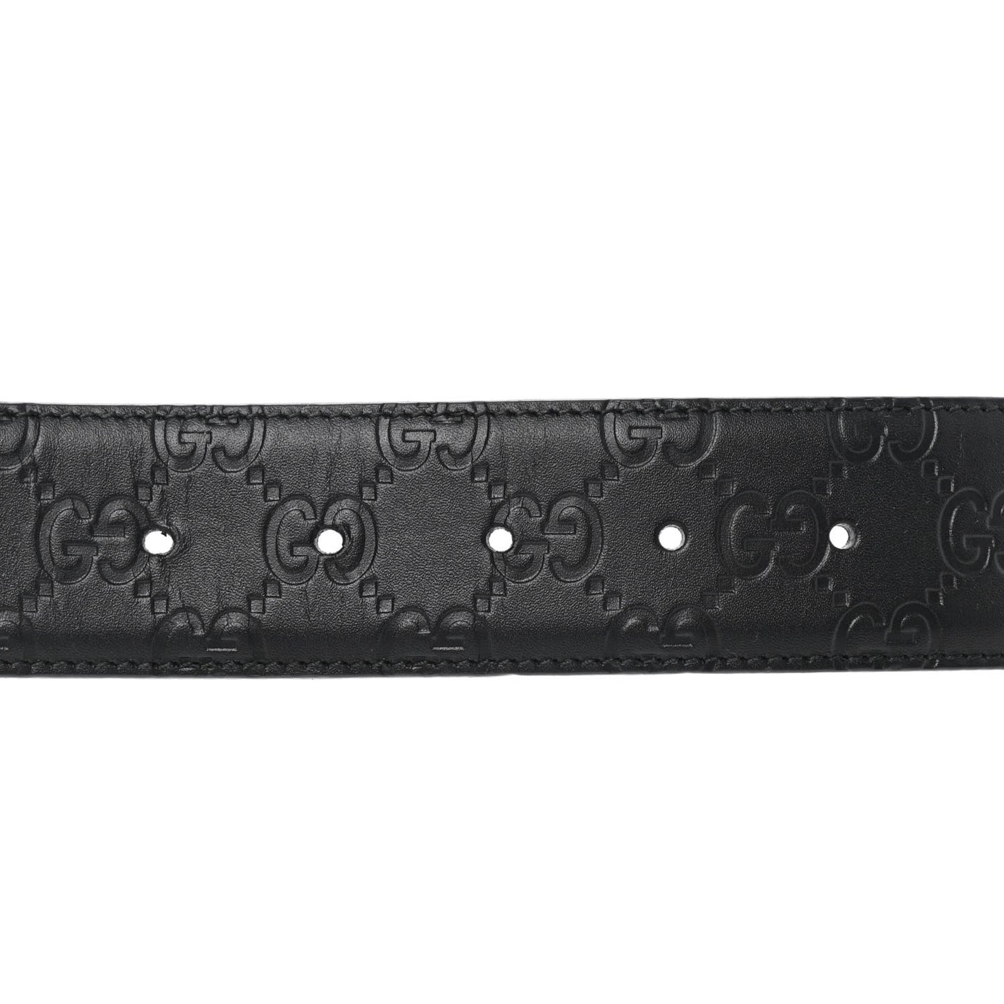 Guccissima Signature Interlocking G 40mm Belt 100 40 Black