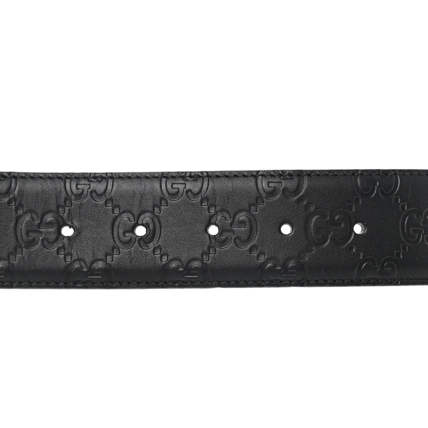 Gucci Guccissima Signature Interlocking G 40mm Belt 100 40 Black 4 of 7
