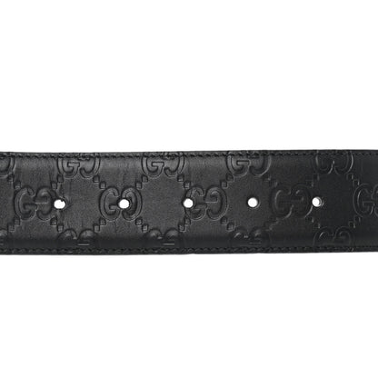 Gucci Guccissima Signature Interlocking G 40mm Belt 100 40 Black 4 of 7