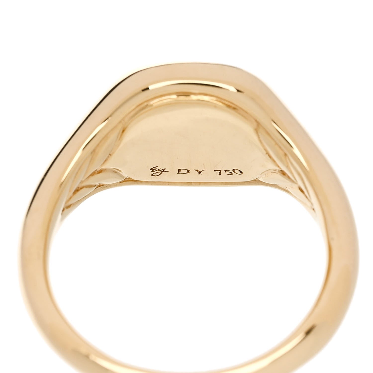 David Yurman 18K Yellow Gold Diamond Cable Collectibles Compass Pinky Ring 44 3 5 of 6