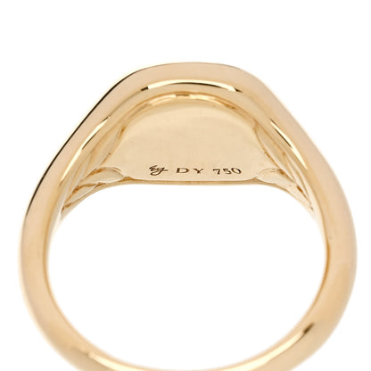 David Yurman 18K Yellow Gold Diamond Cable Collectibles Compass Pinky Ring 44 3 5 of 6