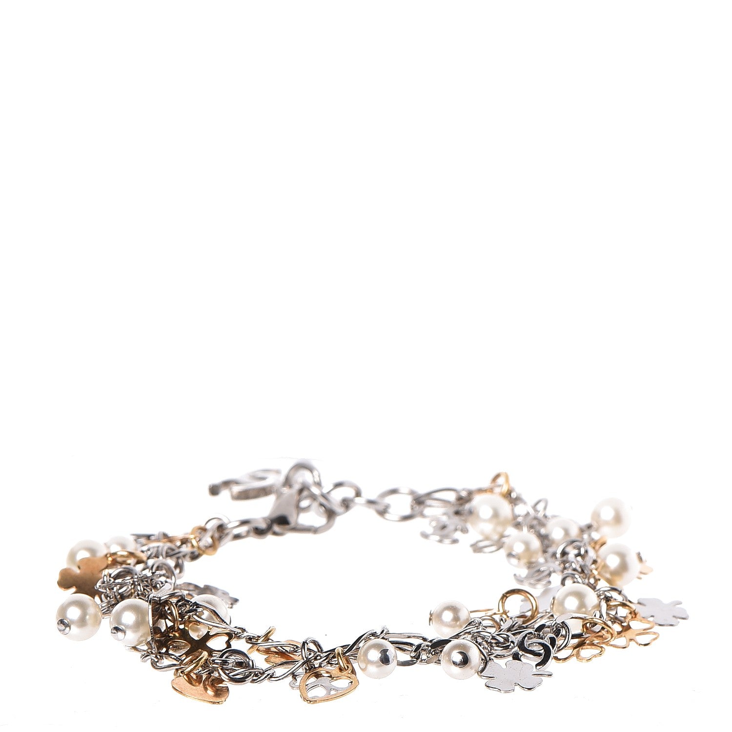 Chanel Lucky Charms CC Bracelet Silver 1 of 4
