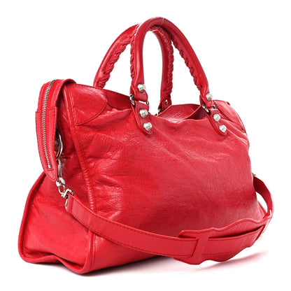 Balenciaga Agneau Giant 12 Silver Hardware City Coquelicot 4 of 11