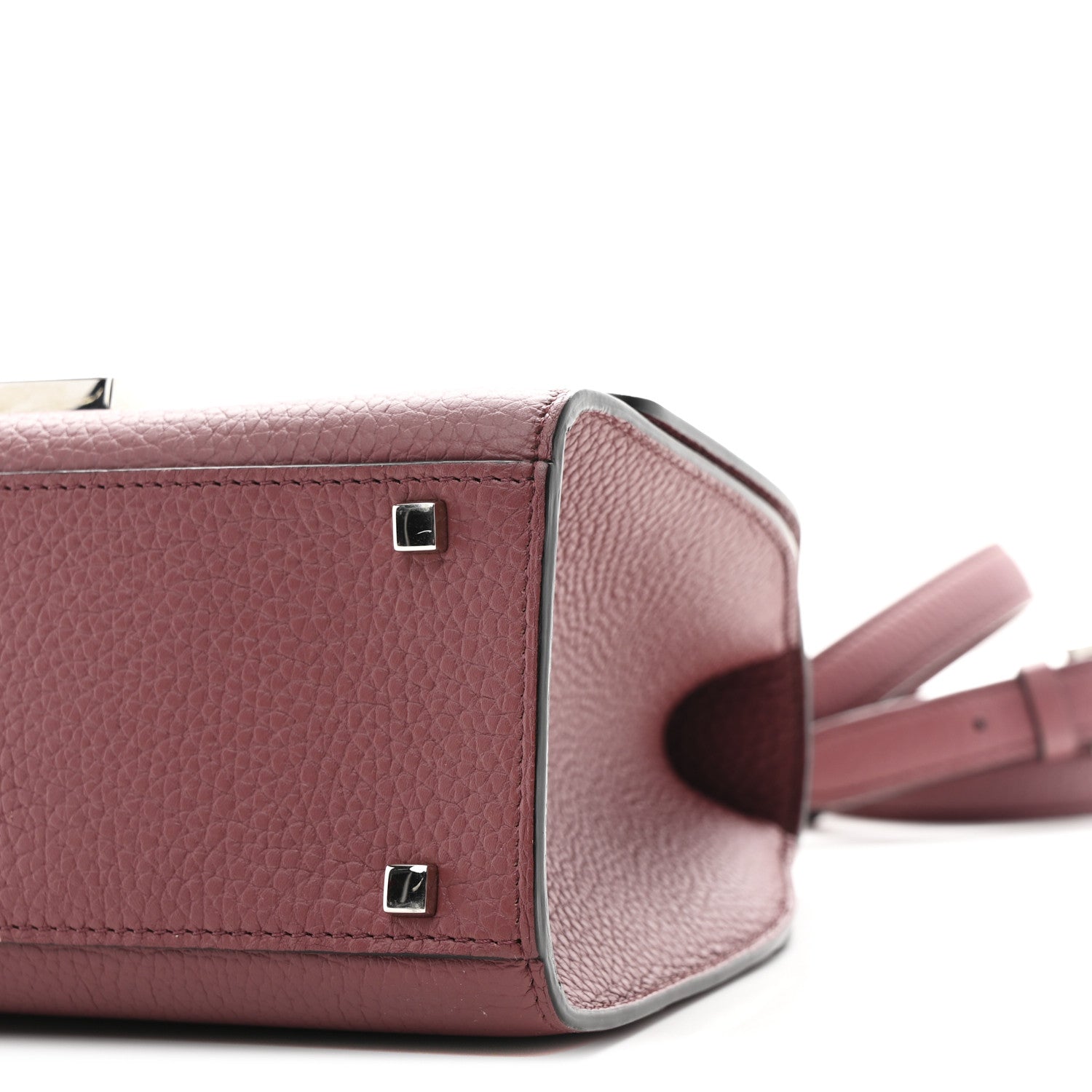 Moynat Carat Calfskin Rejane PM Wood Rose 9 of 9