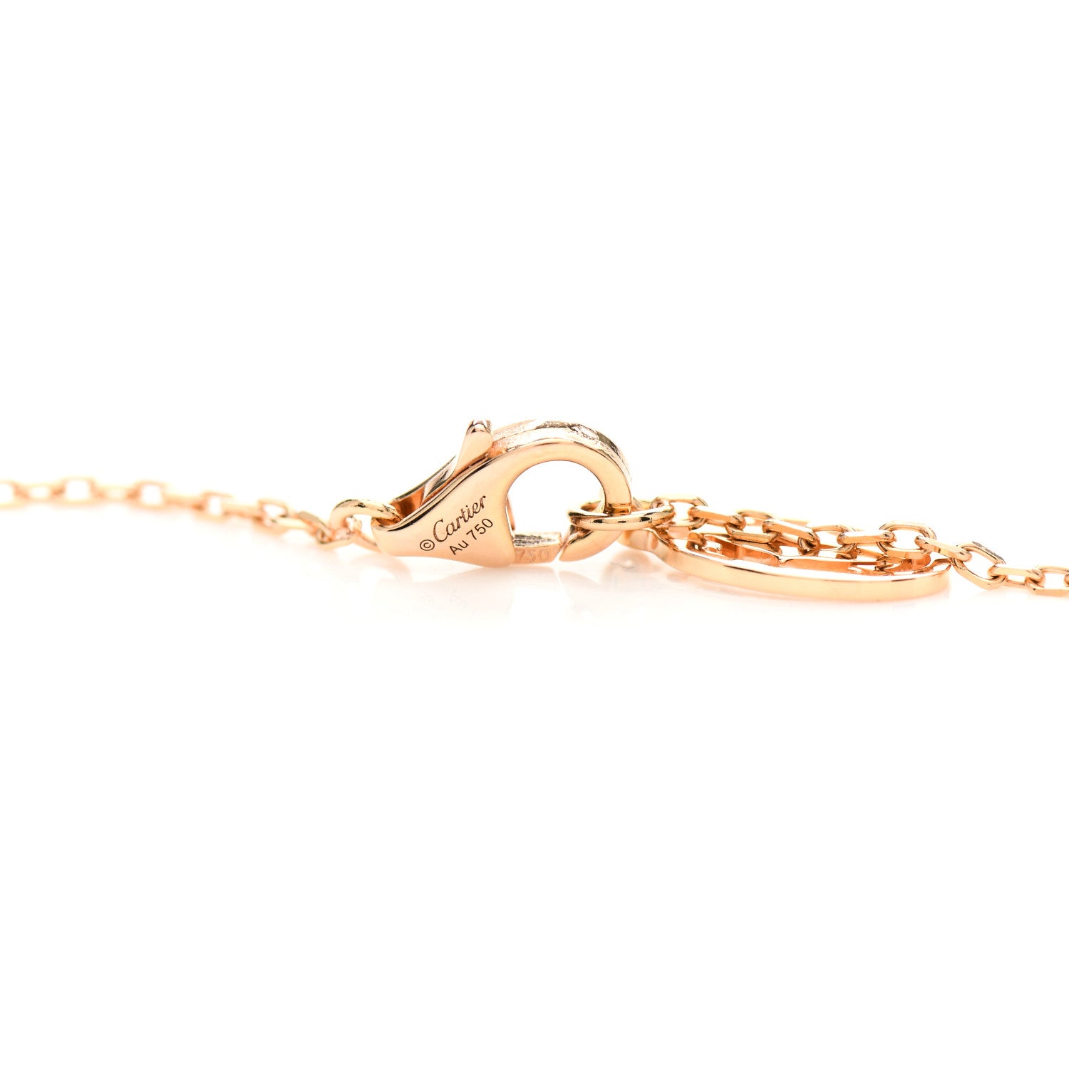 Cartier 18K Pink Gold Diamond SM D'Amour Pendant Necklace 3 of 5