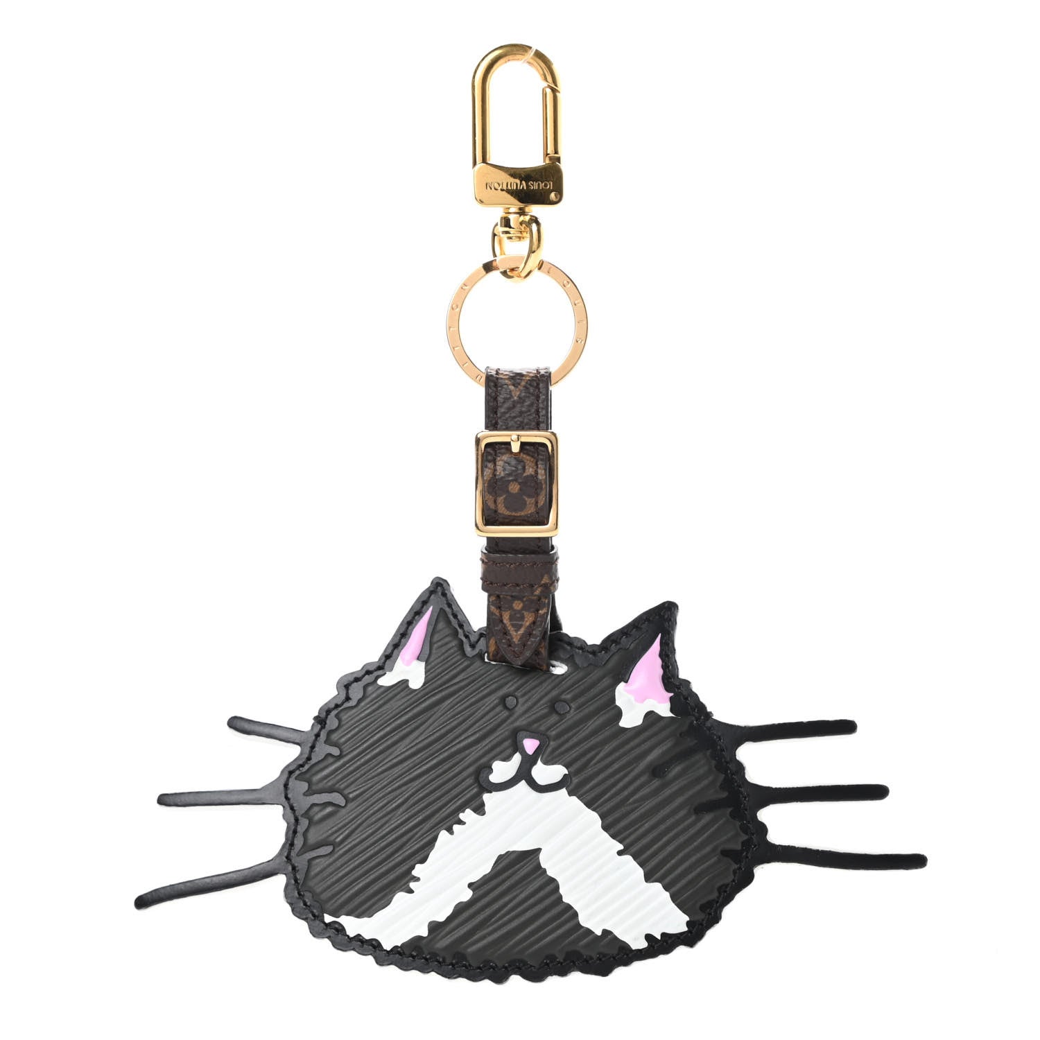 Louis Vuitton Epi Monogram Catogram Bag Charm Key Holder Gris 1 of 4