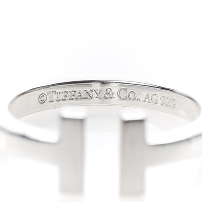 Tiffany Sterling Silver T Square Ring 55 7.25 4 of 5