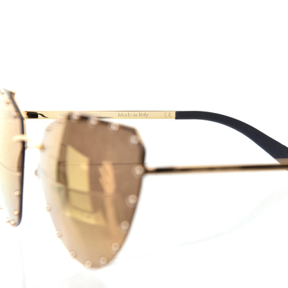 Louis Vuitton Metal LV The Party Sunglasses Z0983E Gold 6 of 8
