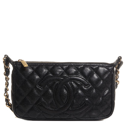 Chanel Caviar Quilted Pochette Black 1 of 7