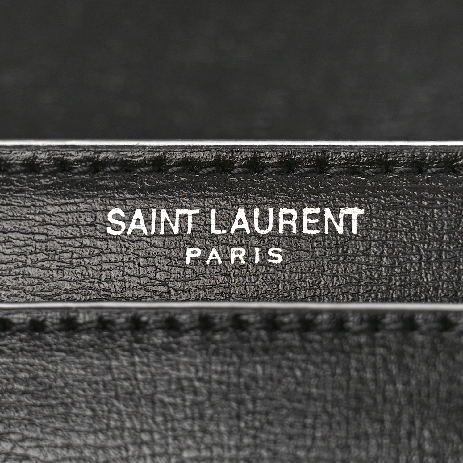 Saint Laurent Calfskin Medium Monogram Sunset Black 6 of 8
