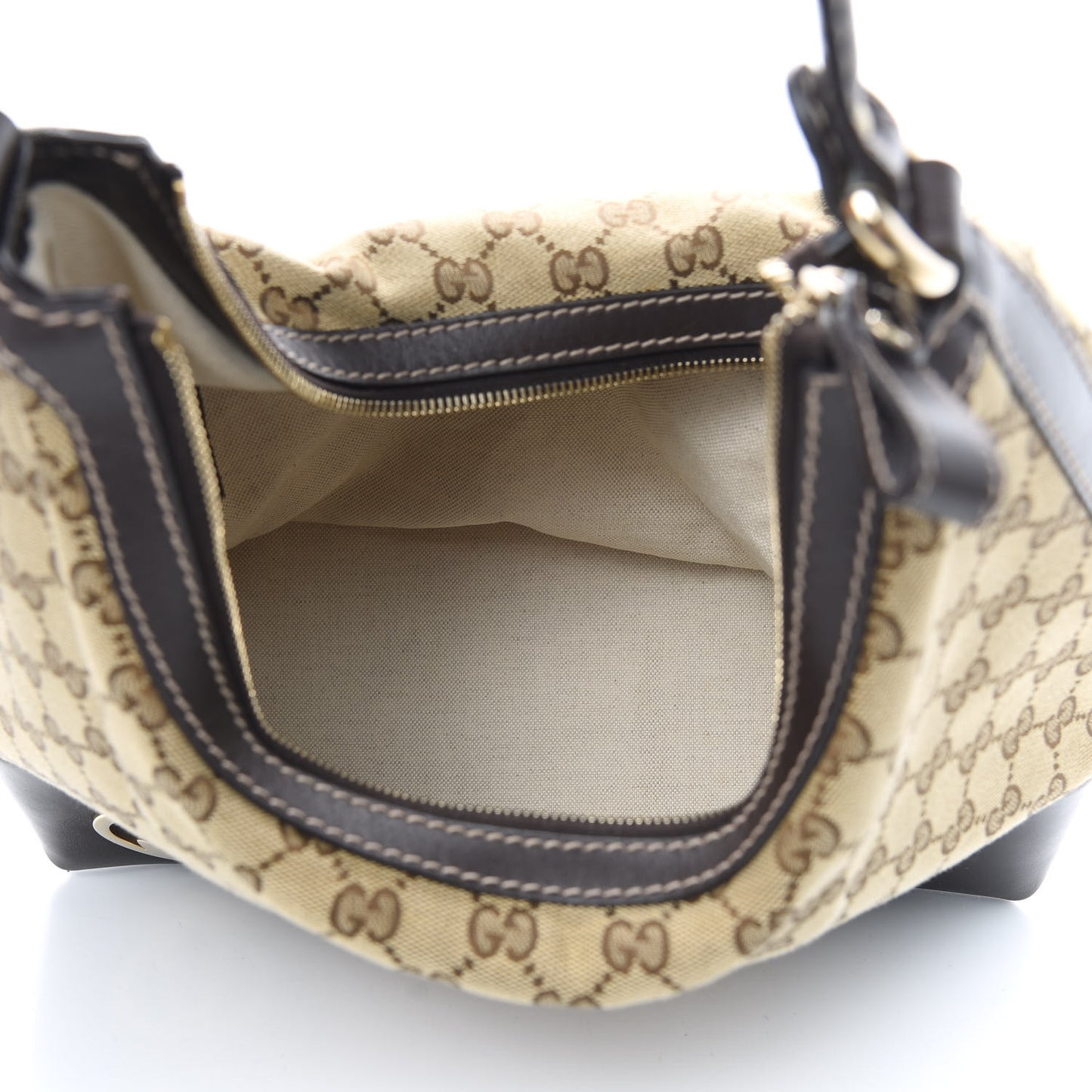 Monogram Medium Lovely Heart Hobo Brown