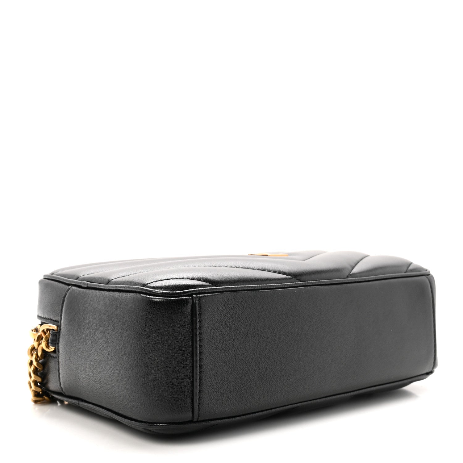 Saint Laurent Lambskin Chevron Quilted Medium Loulou Camera Bag  Rouge Cabernet 4 of 10