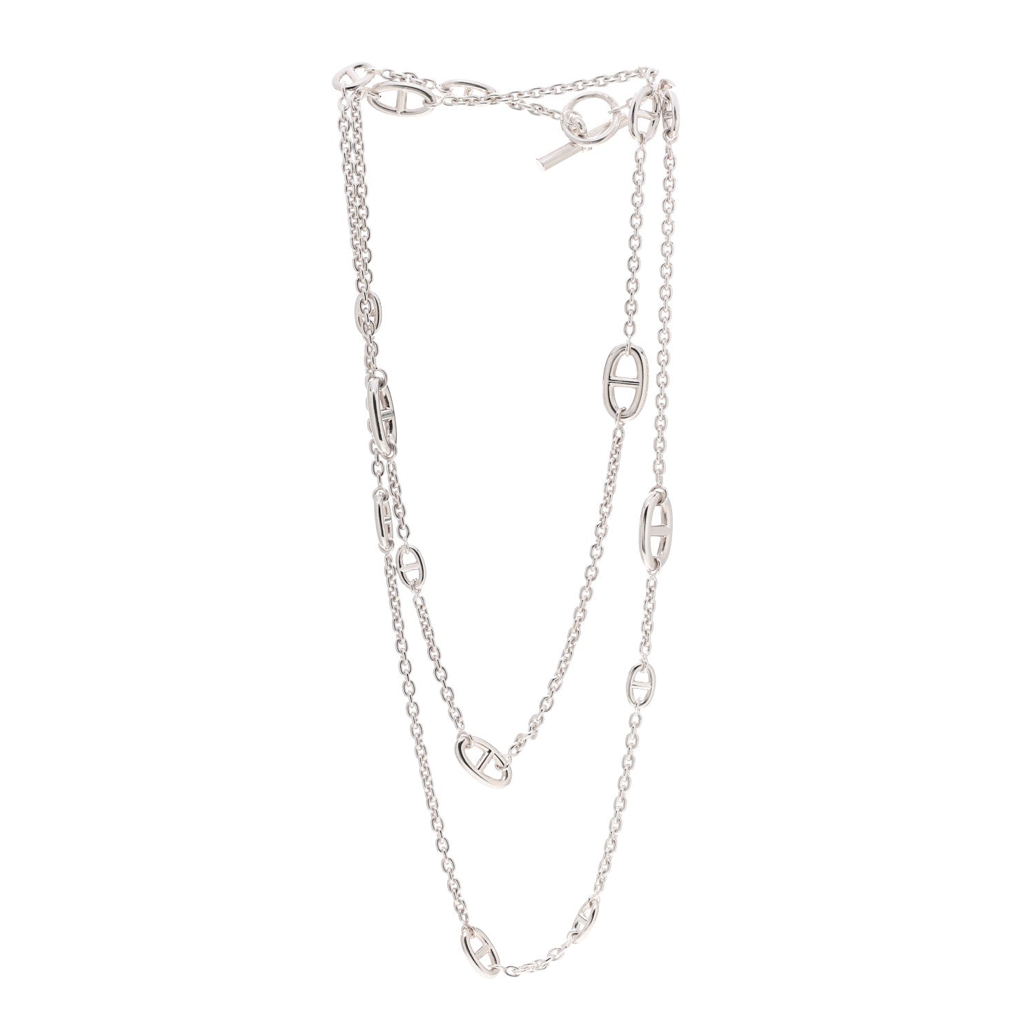 Hermes Sterling Silver Farandole Necklace 120 3 of 6