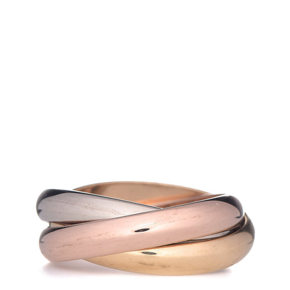 Cartier 18K Pink Yellow White Gold Classic Trinity Ring 58 8.25 1 of 5