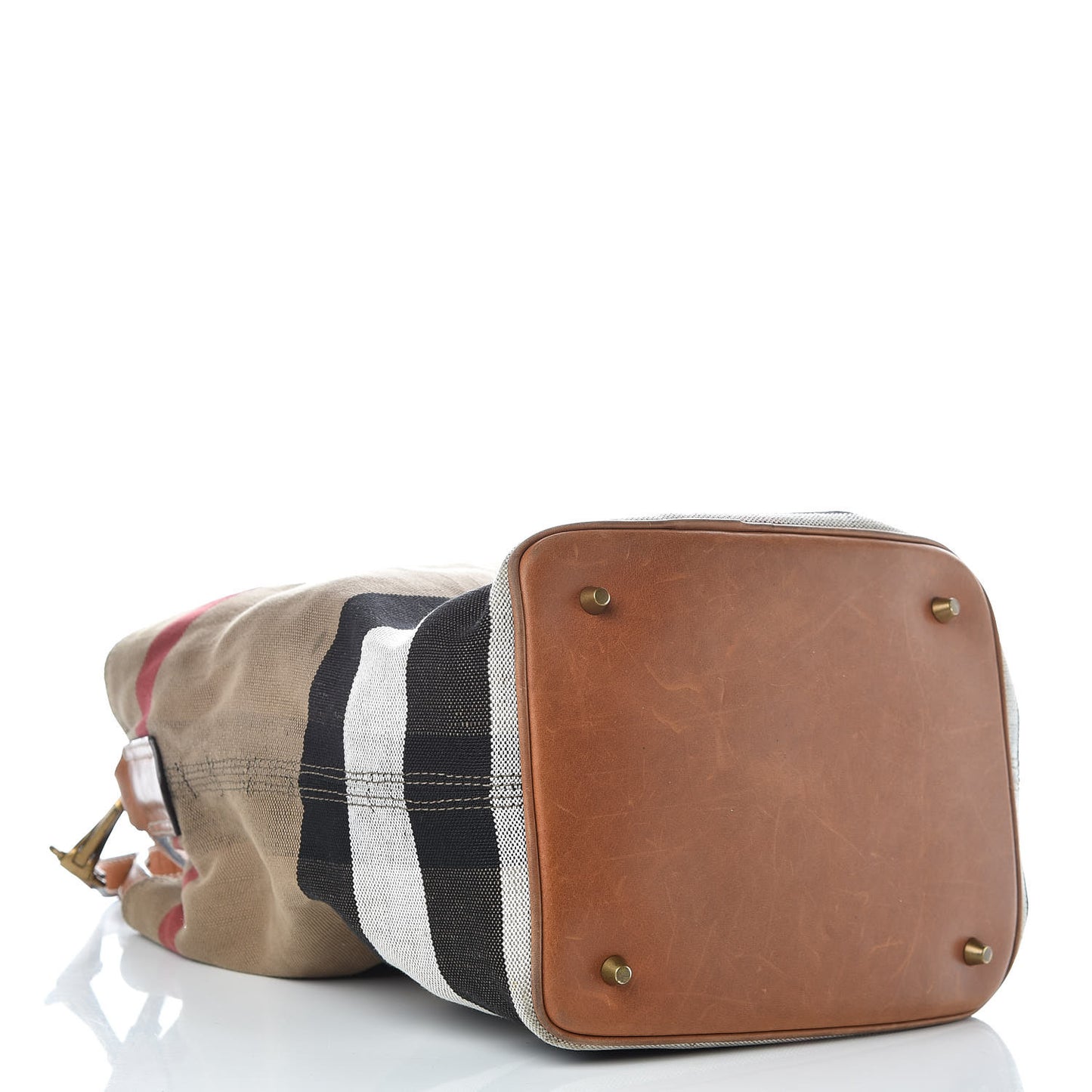 Canvas Mega Check Medium Ashby Hobo Saddle Brown