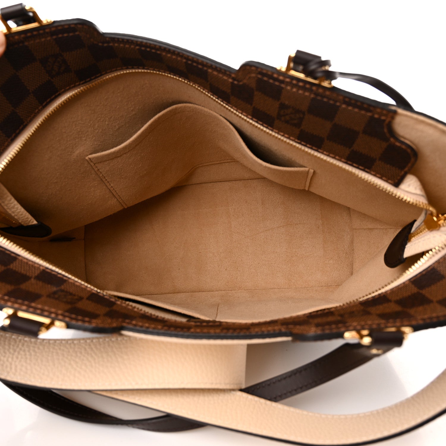 Louis Vuitton Damier Ebene Jersey Creme 5 of 11