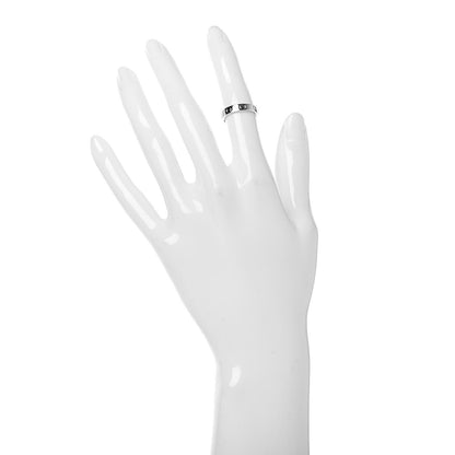Cartier 18K White Gold 3.5mm LOVE Wedding Band Ring 48 4.5 2 of 5