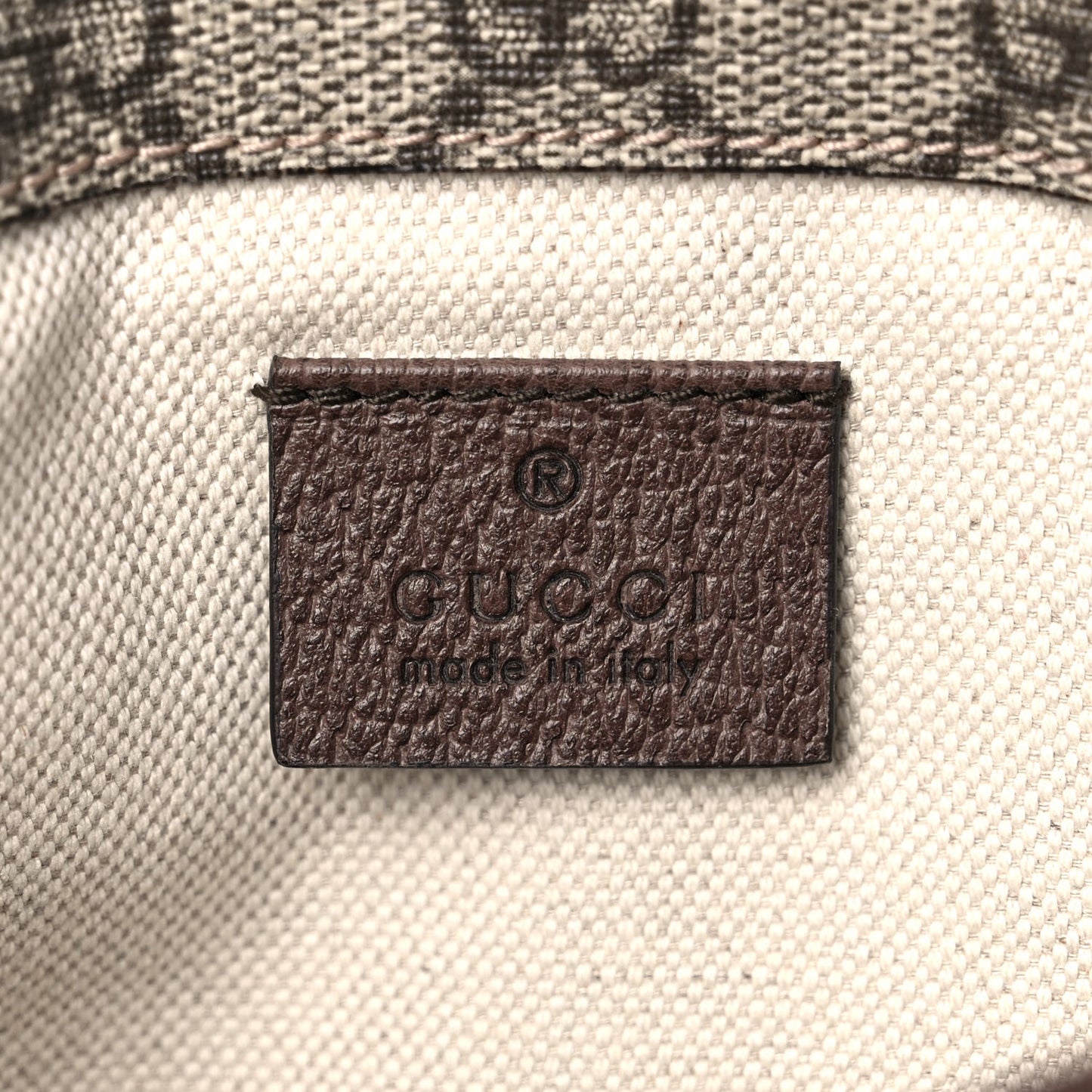 GG Supreme Monogram Neo Vintage Web Belt Bag Brown