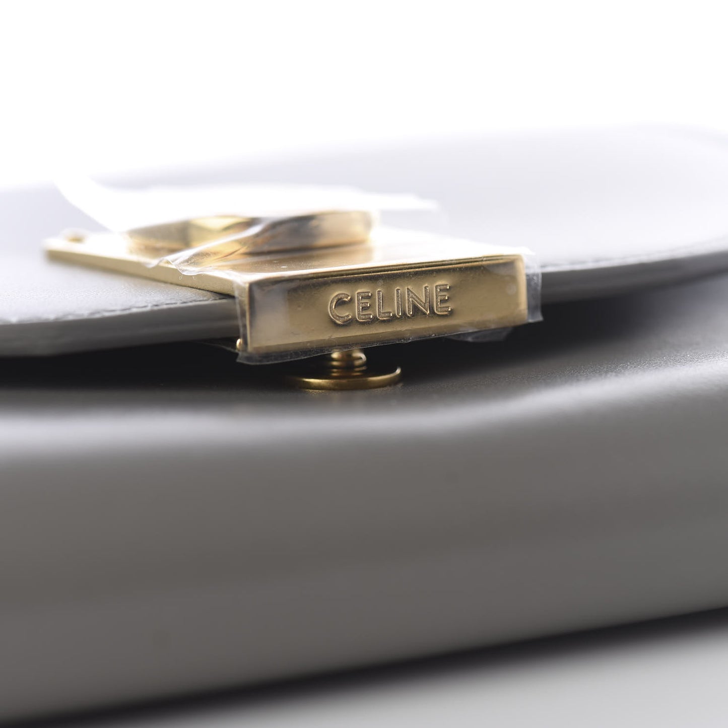 Shiny Smooth Calfskin C Wallet Grey