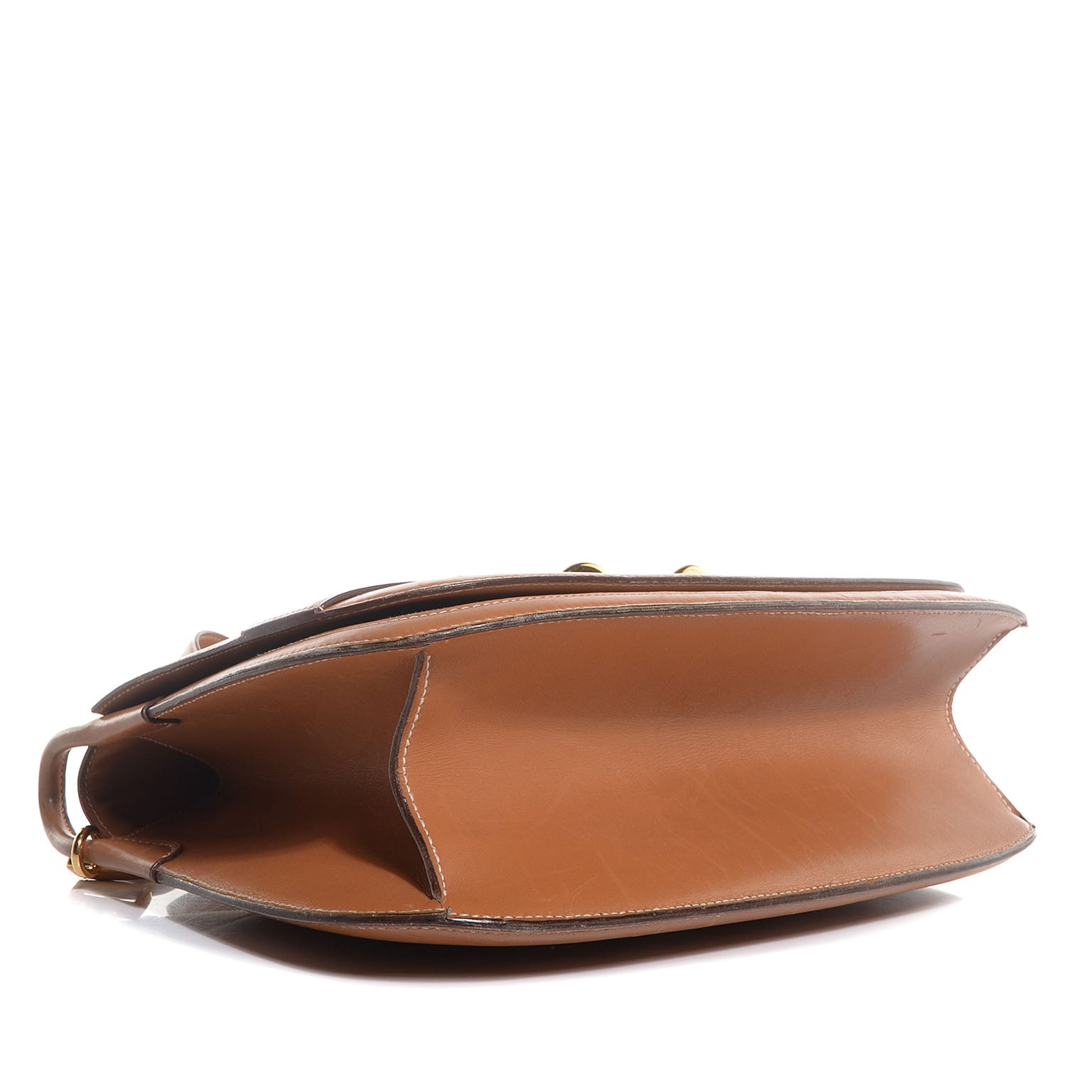 Hermes Barenia and Toile Shoulder Bag 5 of 34