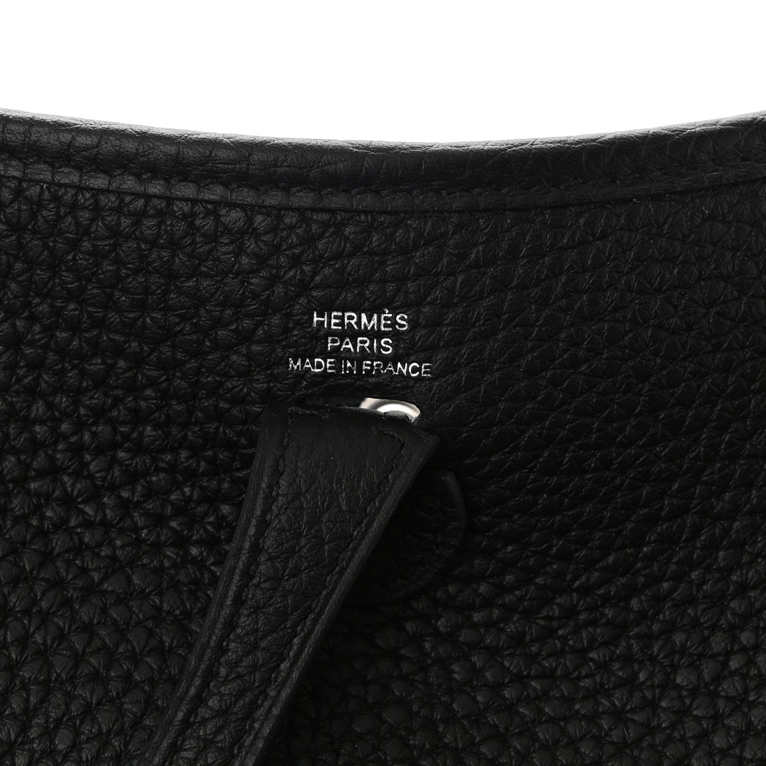Hermes Taurillon Clemence Evelyne TPM Black 6 of 11